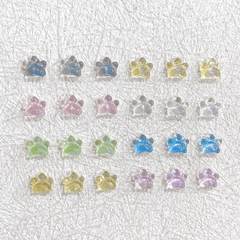 Mini 3D Paws Nail Charms Rhinestones DIY Crafts 50 Pcs
