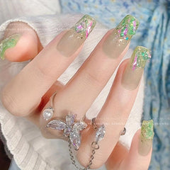 Aurora Glass Crystal Nail Art Rhinestones Flat Back Diamonds