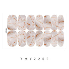 Marble Nail Art Stickers Self Adhesive Nail Decals for DIY Manicures