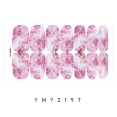 Marble Nail Art Stickers Self Adhesive Nail Decals for DIY Manicures
