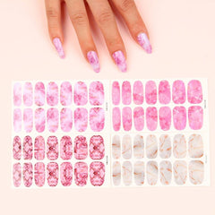 Marble Nail Art Stickers Self Adhesive Nail Decals for DIY Manicures
