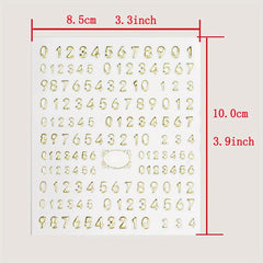 3D Laser Nail Decals Holographic Nail Supplies Golden Silvery Acrylic Stickers