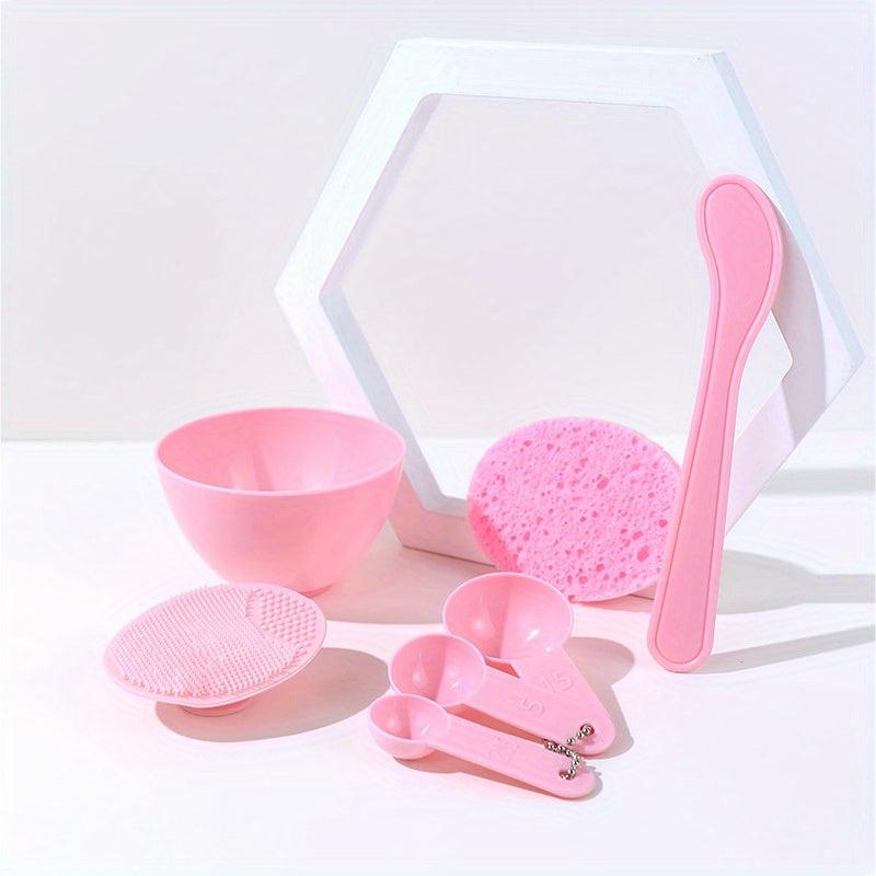 7pcs Face Mask Mixing Bowl Set DIY Facial Mask Tool Kit with Spatula Brush