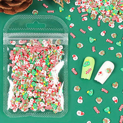 Mixed Snowflake 3D Resin Flakes for Gel Charms Nails