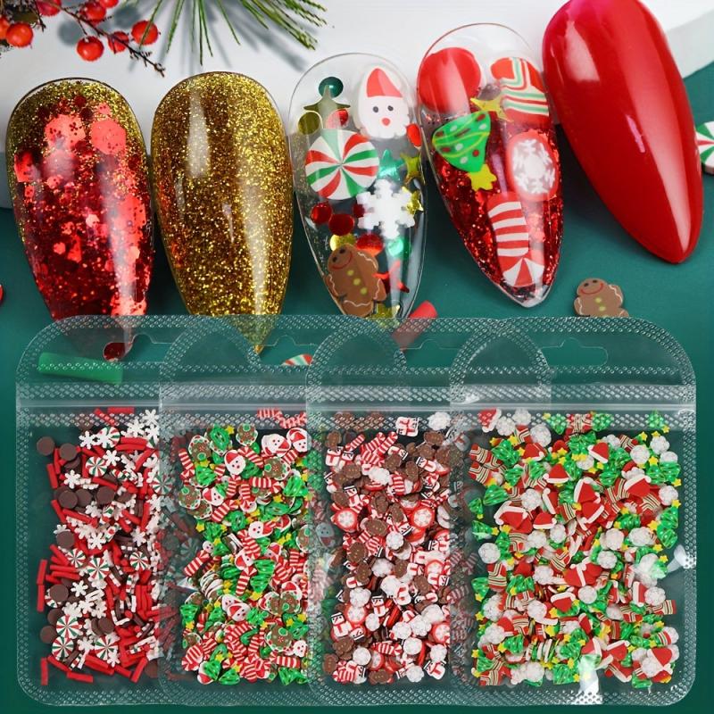 Mixed Snowflake 3D Resin Flakes for Gel Charms Nails