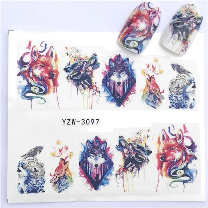 Animal Mermaid & Floral Nail Stickers - Fun Easy Nail Art Decoration