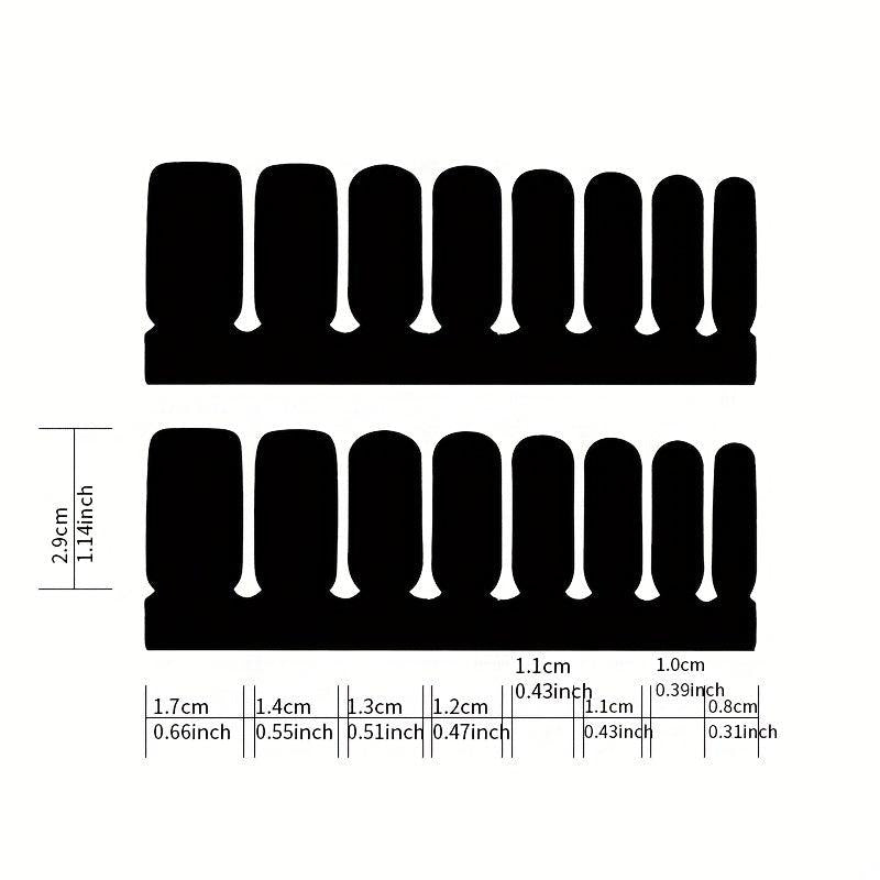 Gradient Glitter Nail Stickers Set with Nail File