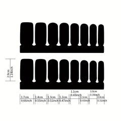 Gradient Glitter Nail Stickers Set with Nail File