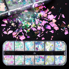 Mermaid Nail Art Glitter Sequins for DIY Manicure Decoration