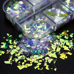 Mermaid Nail Art Glitter Sequins for DIY Manicure Decoration