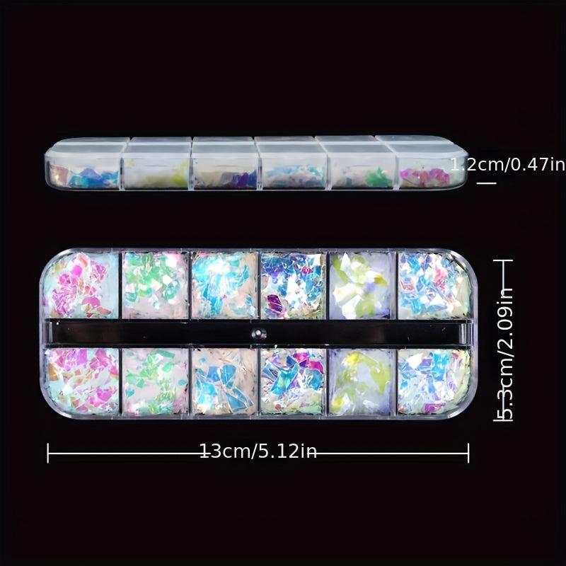 Mermaid Nail Art Glitter Sequins for DIY Manicure Decoration
