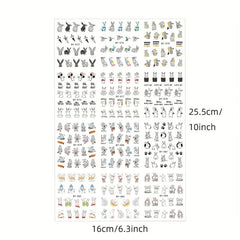Easter Bunny Nail Art Stickers Water Transfer Decals