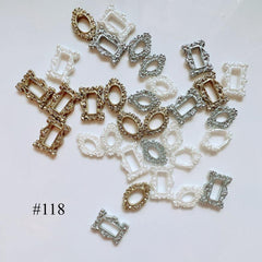 30pcs Vintage Photo Frame Nail Art 3D Resin Accessories