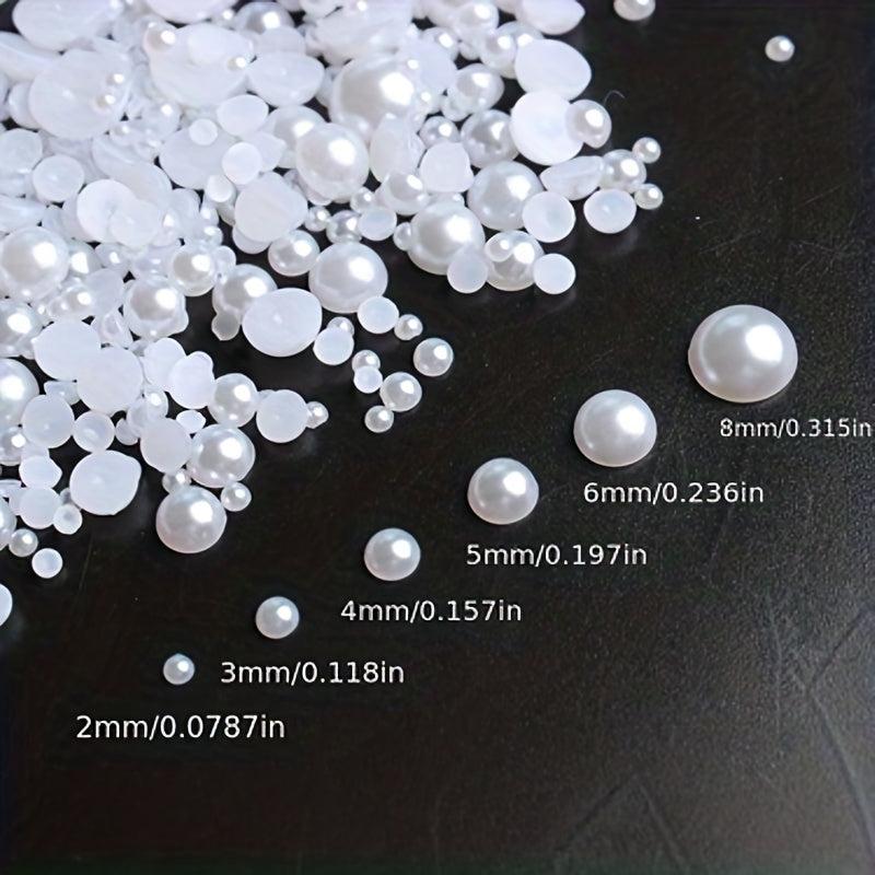 3D Nail Art Charms Pearls & Rhinestone Accessories for Nail DIY