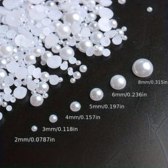 3D Nail Art Charms Pearls & Rhinestone Accessories for Nail DIY
