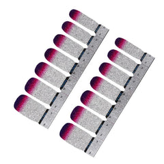 Y2K Glitter Silvery Nail Polish Stickers