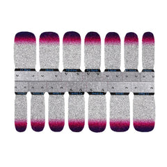 Y2K Glitter Silvery Nail Polish Stickers
