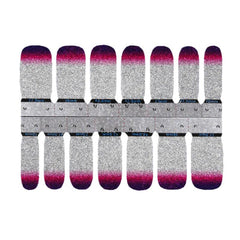 Y2K Glitter Silvery Nail Polish Stickers