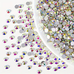 4500 pcs AB Clear Rhinestones Flat Back Crystals for Crafts Nails Shoes