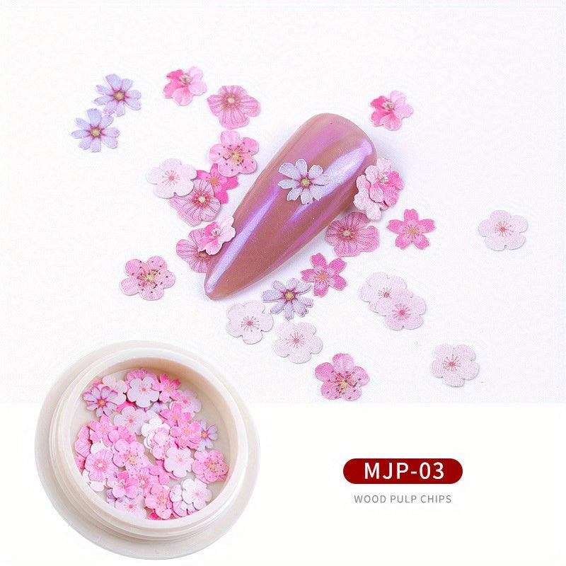 50 Pcs Nail Art Stickers Ornaments Manicure Small Daisy Flowers Nail Stickers