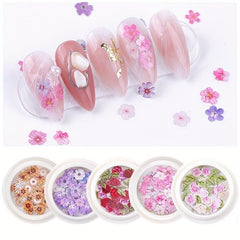 50 Pcs Nail Art Stickers Ornaments Manicure Small Daisy Flowers Nail Stickers