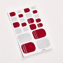 Waterproof Full Wraps Nail Polish Stickers - Self Adhesive Nail Art Decal Strips