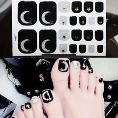 Waterproof Full Wraps Nail Polish Stickers - Self Adhesive Nail Art Decal Strips