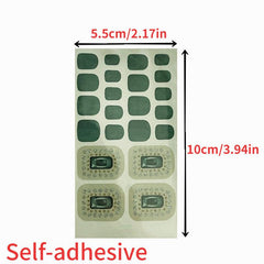 Korea Japanese Toenail Stickers Nail Polish Strips Stickers Self Adhesive