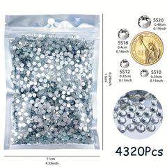Sparkling Rhinestones Kit for Nail Art and DIY Crafts