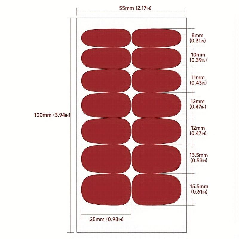 Retro Nail Stickers & Nail Wraps Set with Nail File - 12 Sheets