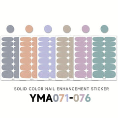 Retro Nail Stickers & Nail Wraps Set with Nail File - 12 Sheets