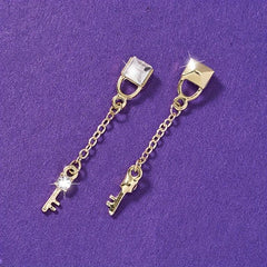 Metal Manicure Nail Rhinestones Pendant Chain Nail Zircon DIY Nail Art