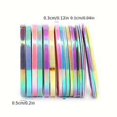 18pcs Mermaid Nail Striping Tape Decals for Nail Art DIY