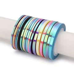 18pcs Mermaid Nail Striping Tape Decals for Nail Art DIY