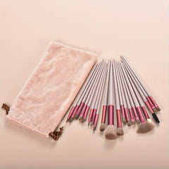 20pcs Synthetic Makeup Brush Set with Storage Bag - Perfect for Beginner Artists