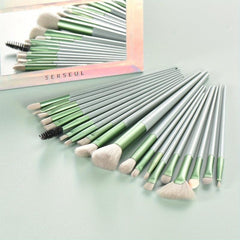 20pcs Synthetic Makeup Brush Set with Storage Bag - Perfect for Beginner Artists