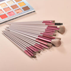20pcs Synthetic Makeup Brush Set with Storage Bag - Perfect for Beginner Artists