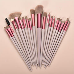 20pcs Synthetic Makeup Brush Set with Storage Bag - Perfect for Beginner Artists
