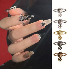 20pcs 3D Alloy Planet Nail Art Charms Vintage Punk Saturn Nail Art Accessories