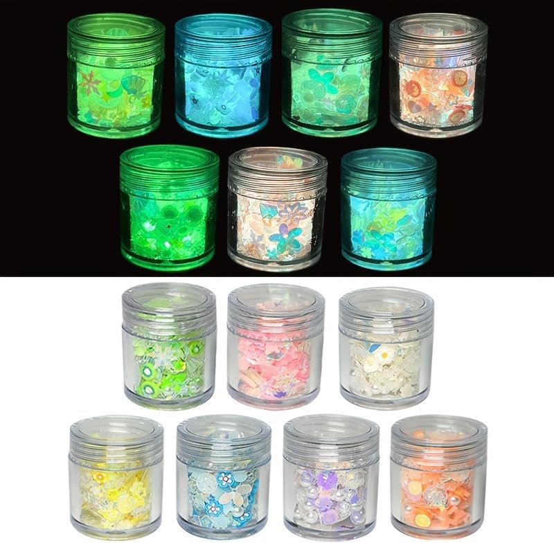 Luminous Nail Glitter Sequins Fluorescent Glitter Flakes