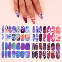 Waterproof Nail Polish Stickers Self Adhesive Manicure Kits