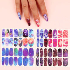 Waterproof Nail Polish Stickers Self Adhesive Manicure Kits