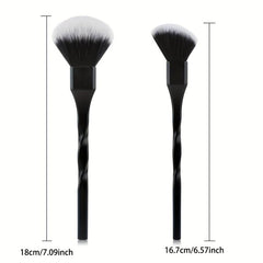 Flawless Face Brush With Spiral Handle Vegan Makeup Tool