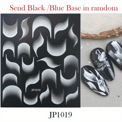 Rose Feather 3D Nail Art Stickers Self Adhesive DIY Nail Decals