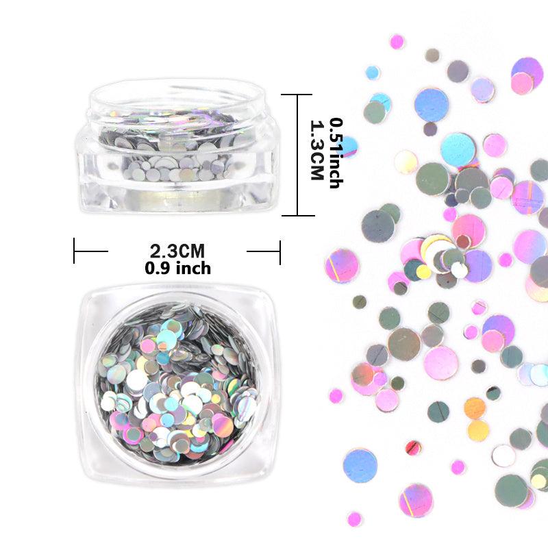 Holographic Nail Art Glitter Star Heart Flakes Mermaid Sequins Decoration