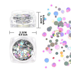 Holographic Nail Art Glitter Star Heart Flakes Mermaid Sequins Decoration