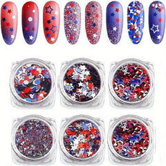 Holographic Silver Glitter Nail Art Sequins Laser Glitters Nail Art Flakes