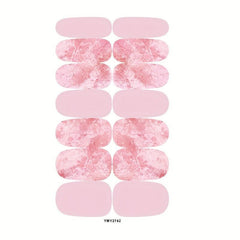 12 Sheets Gradient Marble Nail Polish Stickers for Women Girls