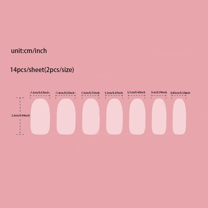 Gradient Nail Art Stickers Full Wrap Glitter Nail Decals