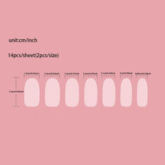 Gradient Nail Art Stickers Full Wrap Glitter Nail Decals